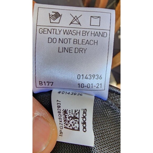 Adidas Backpack Lightweight Black Sackpack Gym School Beach - Picture 7 of 7